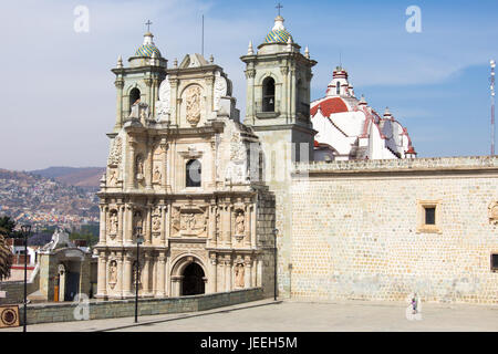 Basilica Menor de Nuestra Senora De La Soledad oder Basilika der Muttergottes von Einsamkeit, Oaxaca, Mexiko Stockfoto