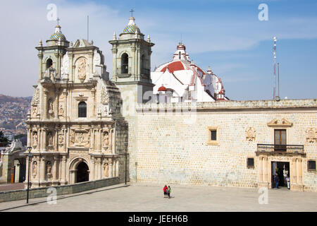 Basilica Menor de Nuestra Senora De La Soledad oder Basilika der Muttergottes von Einsamkeit, Oaxaca, Mexiko Stockfoto