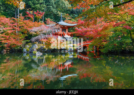 Der Phoenix-Halle "Hoodo" im Byodo-in Tempel in Uji, Kyoto, japan Stockfoto