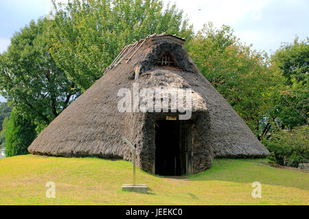 Restauriert alte Grubenhaus im Hon-Machida Iseki archäologischen Stätten in Machida Stadt Tokio Japan Stockfoto
