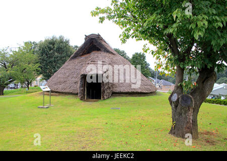 Restauriert alte Grubenhaus im Hon-Machida Iseki archäologischen Stätten in Machida Stadt Tokio Japan Stockfoto