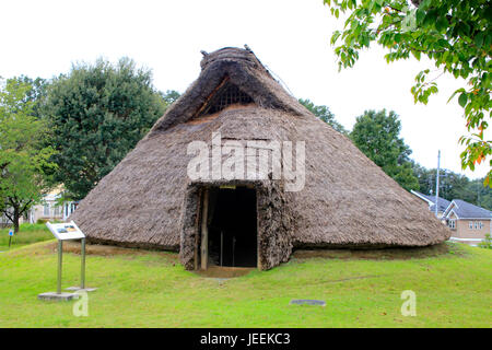 Restauriert alte Grubenhaus im Hon-Machida Iseki archäologischen Stätten in Machida Stadt Tokio Japan Stockfoto