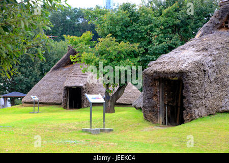 Restauriert alte Grubenhaus im Hon-Machida Iseki archäologischen Stätten in Machida Stadt Tokio Japan Stockfoto