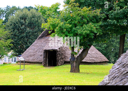 Restauriert alte Grubenhaus im Hon-Machida Iseki archäologischen Stätten in Machida Stadt Tokio Japan Stockfoto