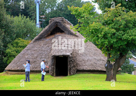 Restauriert alte Grubenhaus im Hon-Machida Iseki archäologischen Stätten in Machida Stadt Tokio Japan Stockfoto