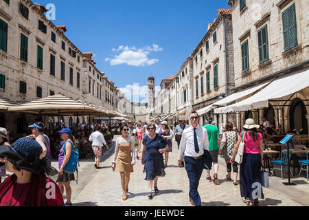 Placa (Stradum) - Hauptstraße in Dubrovnik kroatien Altstadt Stockfoto