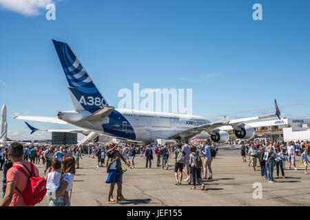 Salon international de l'Aéronautique et de l ' Espace de Paris-Le Bourget, Salon du Bourget - Paris Air Show Stockfoto