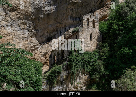 Einsiedelei von Santa Maria De La Hoz, Tobera, Burgos, Castilla y Leon, Spanien, Europa. Stockfoto