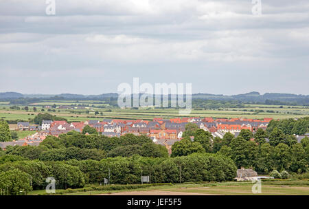 Neue Wohnsiedlung in der Nähe von Salisbury, Wiltshire, England, UK Stockfoto