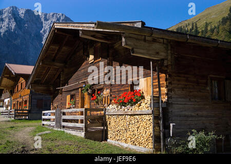 Reißen Sie-Tal in Tirol, Risstal in Tirol, Oesterreich Stockfoto