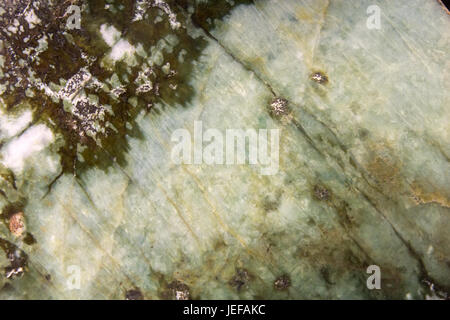 Detail der Mineral Jadeit aus Tibet Stockfoto