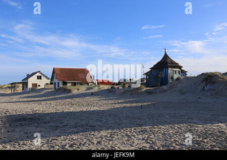 Strandhütte in Valizas Uruguay. Stockfoto