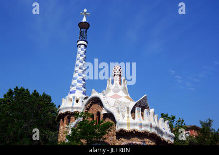 Park Güell, Barcelona, Catalonien, Spanien Stockfoto