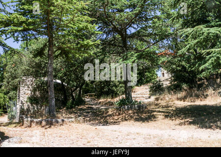 Saint Jean du Puy Hermitage Stockfoto