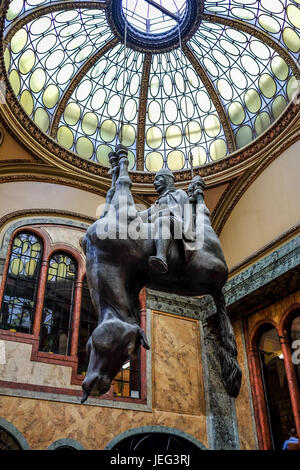 König Wenzel ein Kopf Pferd Reiten Stockfoto