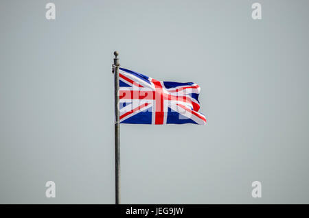 Großbritannien, dem britischen Union Jack flag Stockfoto