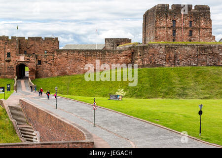 Carlisle, England, Vereinigtes Königreich.  Carlisle Castle, 11.. Jahrhundert. Stockfoto