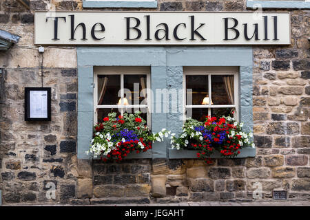 Corbridge, England, Vereinigtes Königreich.  Der Black Bull Pub und Restaurant. Stockfoto