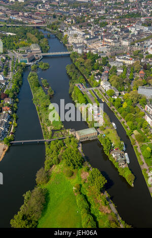 Ruhr, Franky in der Wasserstation, Haus Ruhrnatur, Mülheim an der Ruhr, Ruhrgebiet, Nordrhein-Westfalen, Deutschland Stockfoto