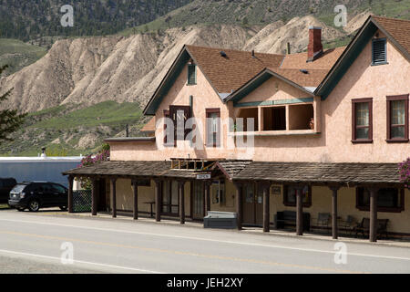 Das Inn at Spences Bridge in British Columbia, Kanada. Spences Bridge liegt entlang der Trans-Canada Highway und der kanadischen nationalen Ralway und Canadia Stockfoto