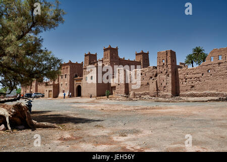 Außenansicht der Kasbah Amridil in der Nähe von Skoura, Marokko, Afrika Stockfoto