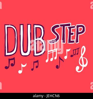 Dubstep Musikstil Stock Vektor