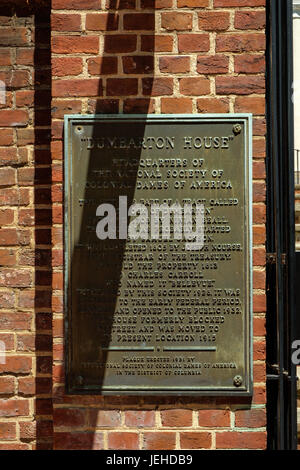 Dumbarton House, 2715 Q Street NW, Washington DC Stockfoto