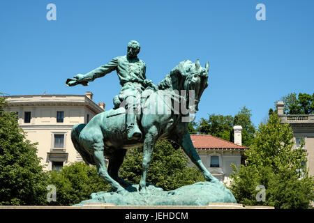 Reiterstatue von General Philip Sheridan, Sheridan Circle, Washington DC Stockfoto