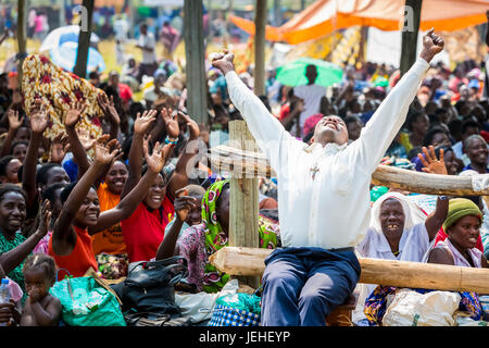 Katholische charismatische Erneuerung; Uganda Stockfoto