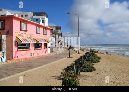 Playas de Tijuana Boardwalk und Geschäfte Stockfoto