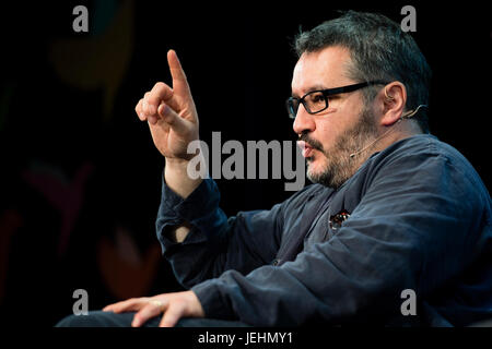 Peter Florenz. Leiter des Hay Festival der Literatur und Kunst, Hay on Wye, Wales UK Stockfoto