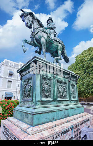 Statue von Friedrich Wilhelm I., Prinz von Oranien-Nassau (Den Haag 08.24.1772–Berlin 12.12.1843) erster König der Niederlande. Stockfoto