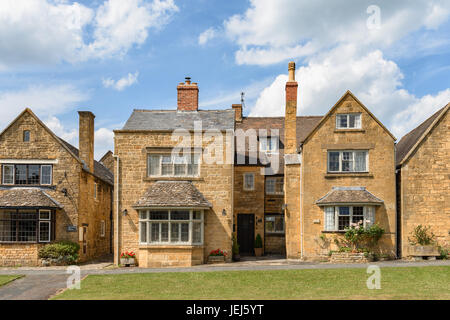 High Street Cottages in Broadway, Cotswolds, UK Stockfoto