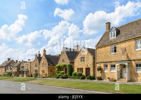 High Street Cottages in Broadway, Cotswolds, UK Stockfoto