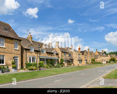 High Street Cottages in Broadway, Cotswolds, UK Stockfoto