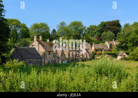 Arlington Row Cottages, Bibury, Cotswolds, UK Stockfoto