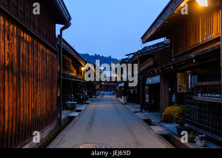 Alte Straße in Takayama Stockfoto