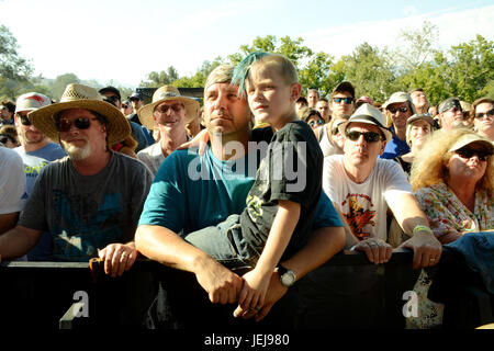 Pasadena, Kalifornien, USA. Juni 2017. Atmosphere Dawes tritt während des Arroyo Seco Weekend auf Juni 24,2017 Brookside Golf Course Pasadena, Kalifornien. Stockfoto