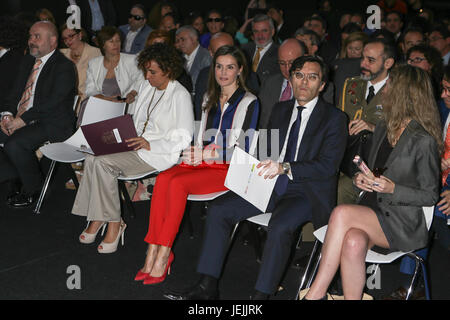 Madrid, Spanien. 26. Juni 2017. Spanische Königin Letizia Ortiz während der 4. Auflage des "awards Discapnet 2017" in Madrid auf Montag, 26. Juni 2017 Credit: Gtres Información Más lokalen auf line,S.L./Alamy Live News Stockfoto