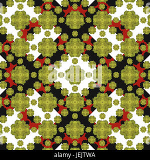 Geometrische moderne Floral Seamless Pattern Stockfoto