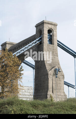 Grunwaldzski Brücke Stockfoto