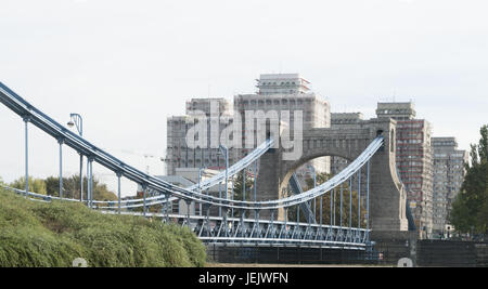 Grunwaldzski Brücke Stockfoto