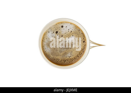 Kaffee, Pappbecher Kaffee auf isolieren Hintergrund Stockfoto