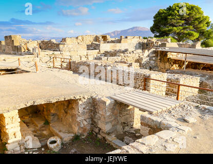 Ausgrabungen in Phaistos Stockfoto