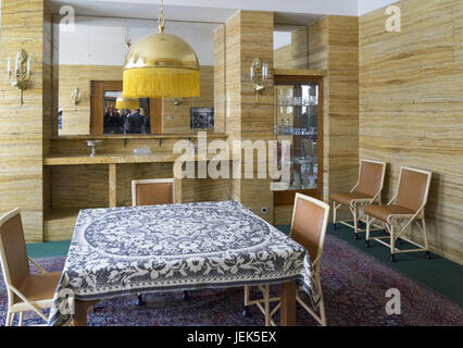 Adolf Loos Interieur in Pilsen Stockfoto