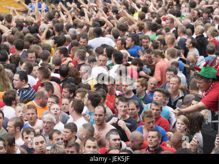 Stadtfest Doudou (Ducasse) in Mons Stockfoto