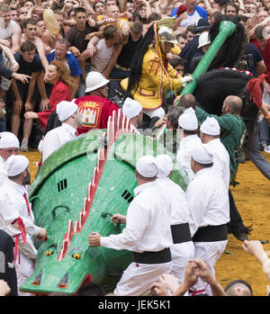 Stadtfest Doudou (Ducasse) in Mons Stockfoto