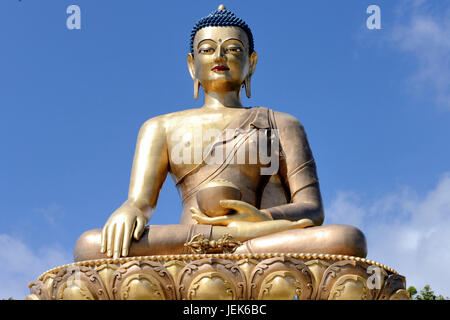 Dordenma gigantisch grossen Buddha Shakyamuni Buddha Statue, Thimpu, Bhutan, Asien Stockfoto