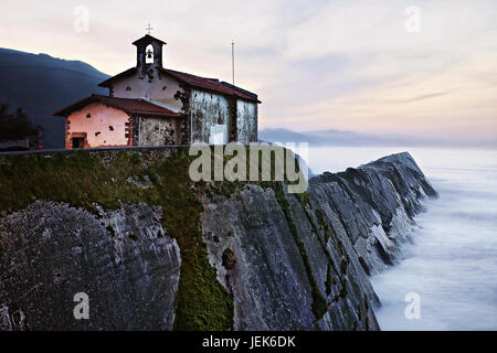 Zumaia, Baskenland, Bucht der Biskay, Spanien Stockfoto