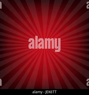 Sunburst Retro-Poster Stockfoto